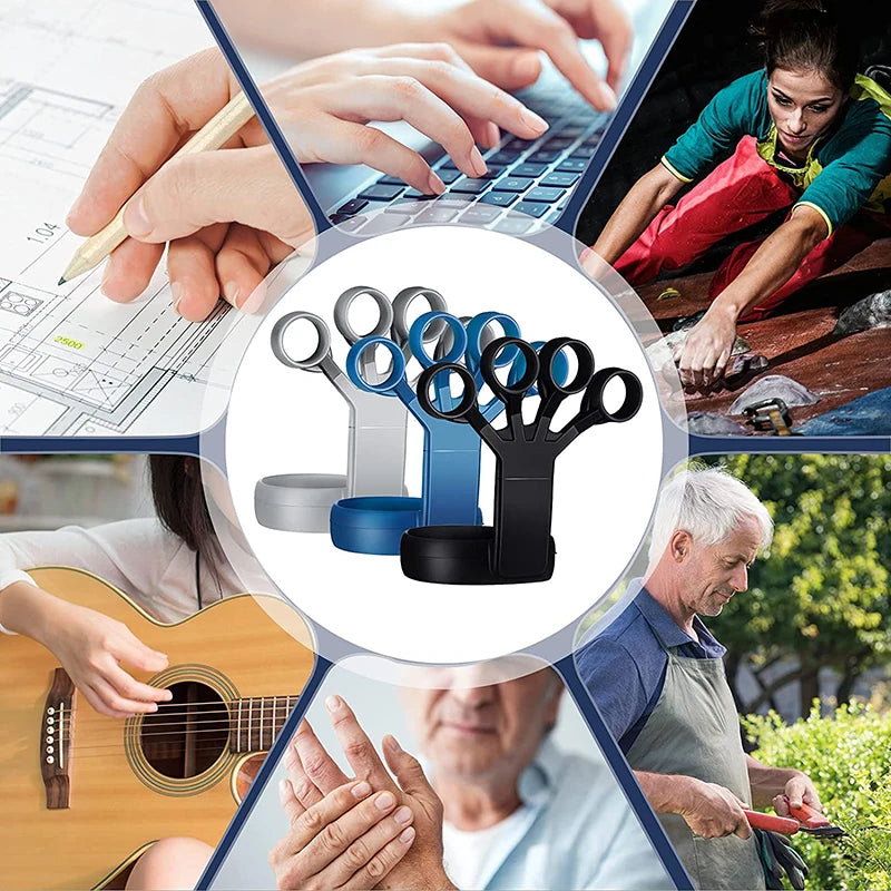 Silicone Finger Trainer Wrist Strength Exercise Hand Grip Finger Expander Workout Hand Gripper Rehabilitation Workout Fitness