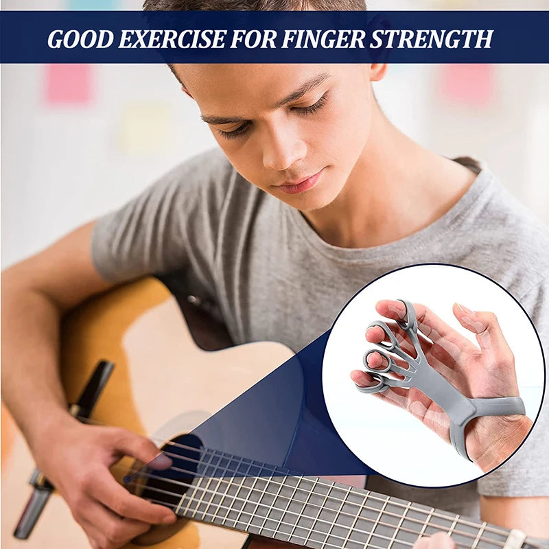 Silicone Finger Trainer Wrist Strength Exercise Hand Grip Finger Expander Workout Hand Gripper Rehabilitation Workout Fitness